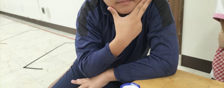 工作　紙コップレース