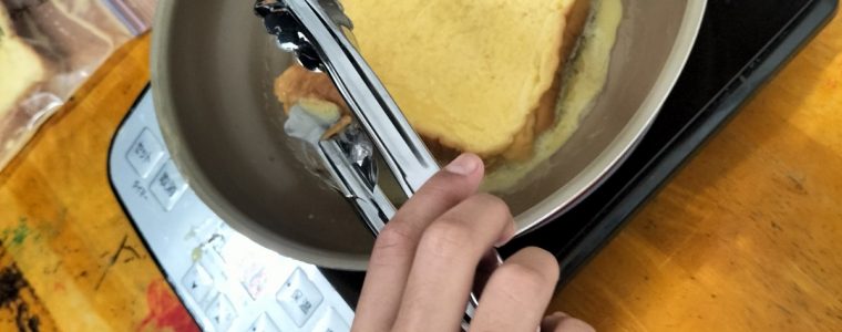 フレンチトースト作り♬